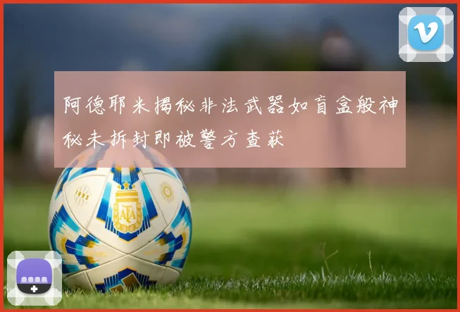 阿德耶米揭秘非法武器如盲盒般神秘未拆封即被警方查获