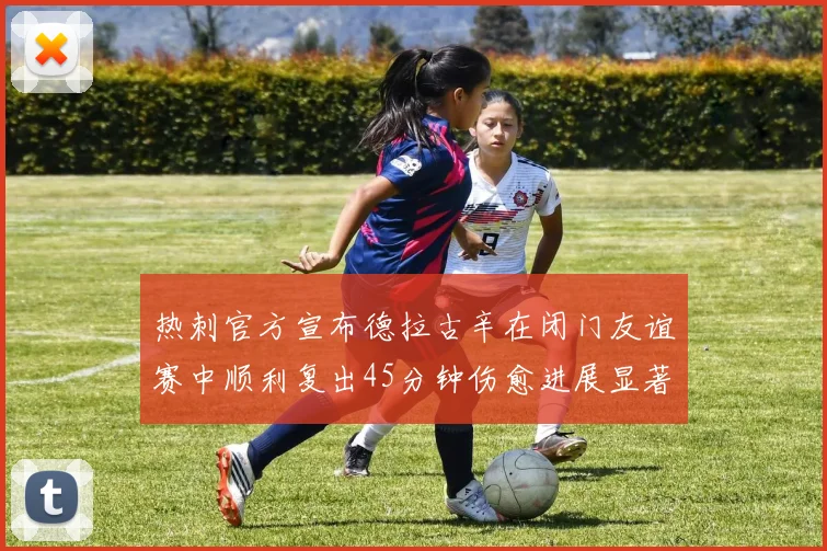 热刺官方宣布德拉古辛在闭门友谊赛中顺利复出45分钟伤愈进展显著